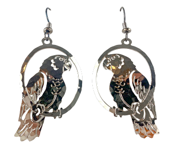 Wild Bryde Parrot Earrings Full-Body, Framed, Naturalistic - Unofficial Wild Bryde Collector's Guide