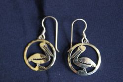 Wild Bryde Pelican Earrings, Bracelet Full Body, Framed, Species Ambiguous - Unofficial Africa Collector's Guide