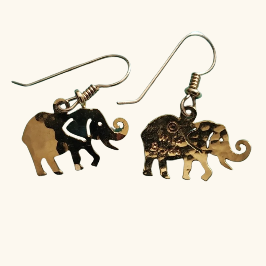 Wild Bryde Elephant Earrings Full Body, Whimsical - Unofficial Africa Collector's Guide