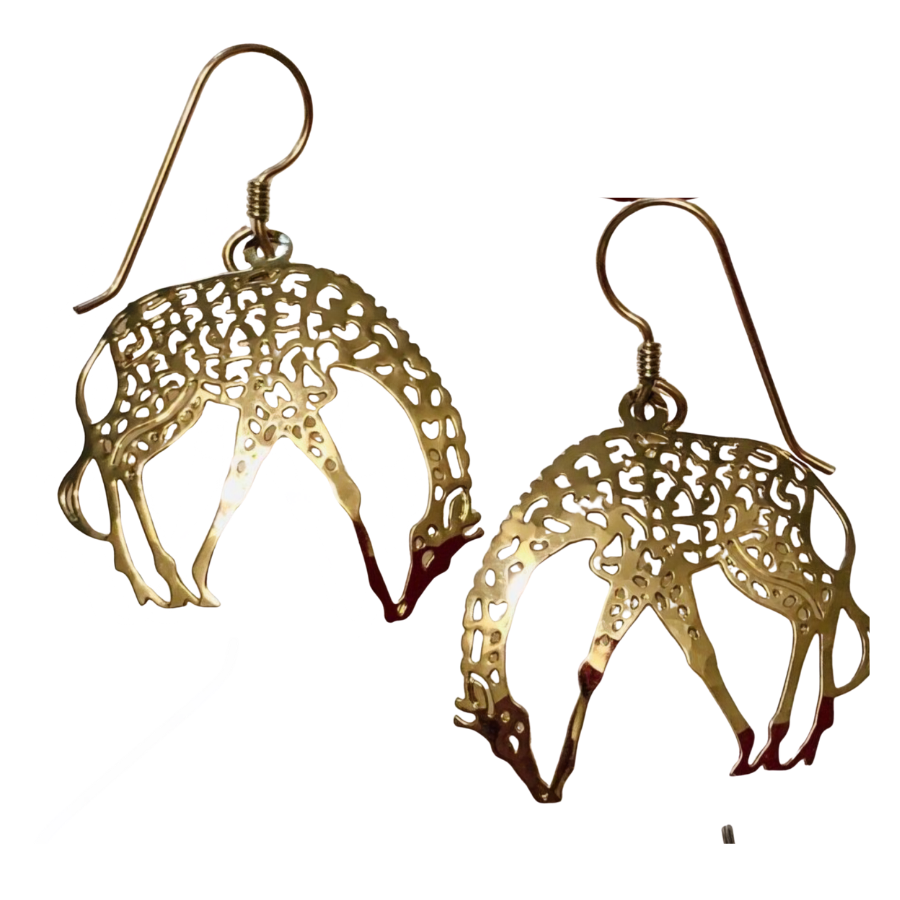 Wild Bryde Giraffe Earrings Full Body, Naturalistic - Unofficial Africa Collector's Guide