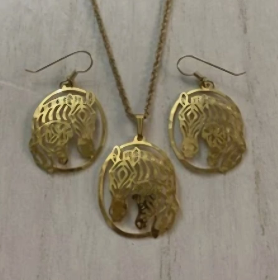 Wild Bryde Zebra Pendant, Earrings Framed, Face Only, Pairs & Families - Unofficial Africa Collector's Guide