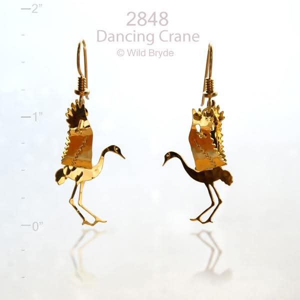 Wild Bryde Crane Earrings Full-Body, Theme Overlap - Unofficial Wild Bryde Collector's Guide