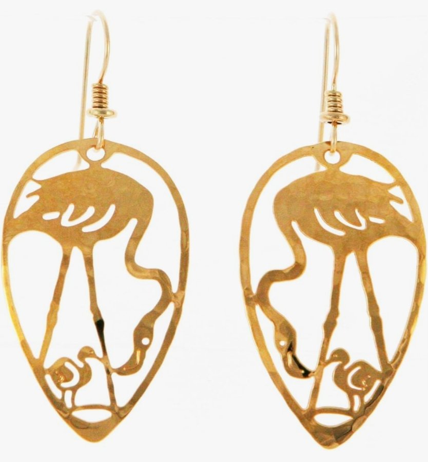 Wild Bryde Flamingo Earrings Framed, Full Body, Pairs & Families - Unofficial Africa Collector's Guide