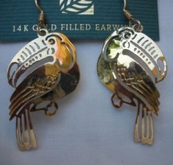 Wild Bryde Toucan Earrings Full Body, Hallmark Photo - Unofficial Rainforest Collector's Guide