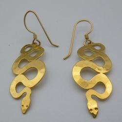 Wild Bryde Snake Earrings, Pin Full Body, Species Ambiguous - Unofficial Rainforest Collector's Guide