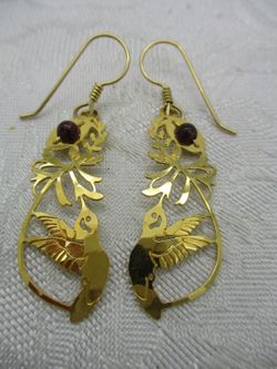 Wild Bryde Hummingbird Earrings, Pendant Full Body, Landscape, Species Ambiguous - Unofficial Rainforest Collector's Guide