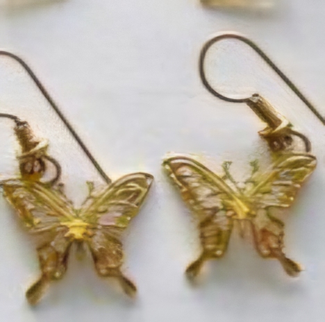 Wild Bryde Butterfly Earrings Full Body, Theme Overlap - Unofficial Rainforest Collector's Guide