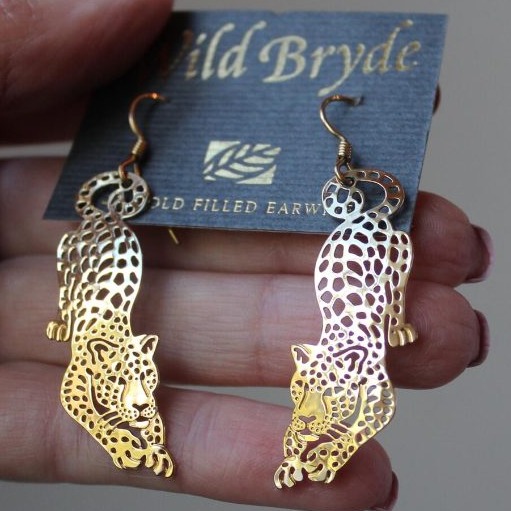 Wild Bryde Jaguar Earrings Full-Body, Hallmark Photo, Species Photo - Unofficial Wild Bryde Collector's Guide