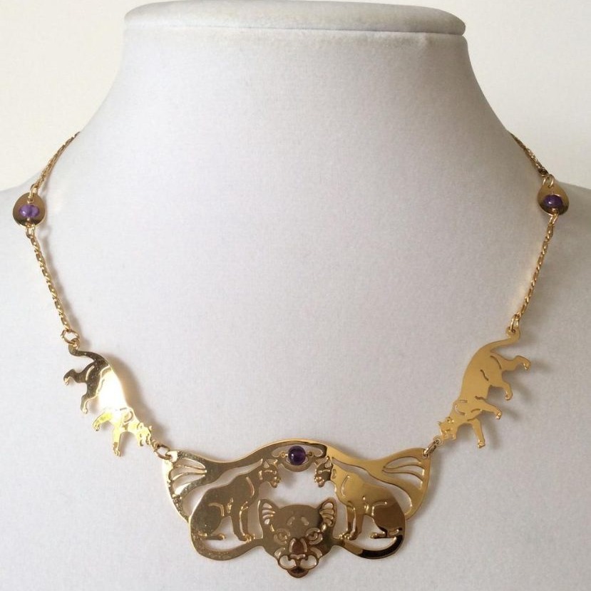 Wild Bryde Cougar Necklace Full-Body, Face Only, Framed - Unofficial Wild Bryde Collector's Guide