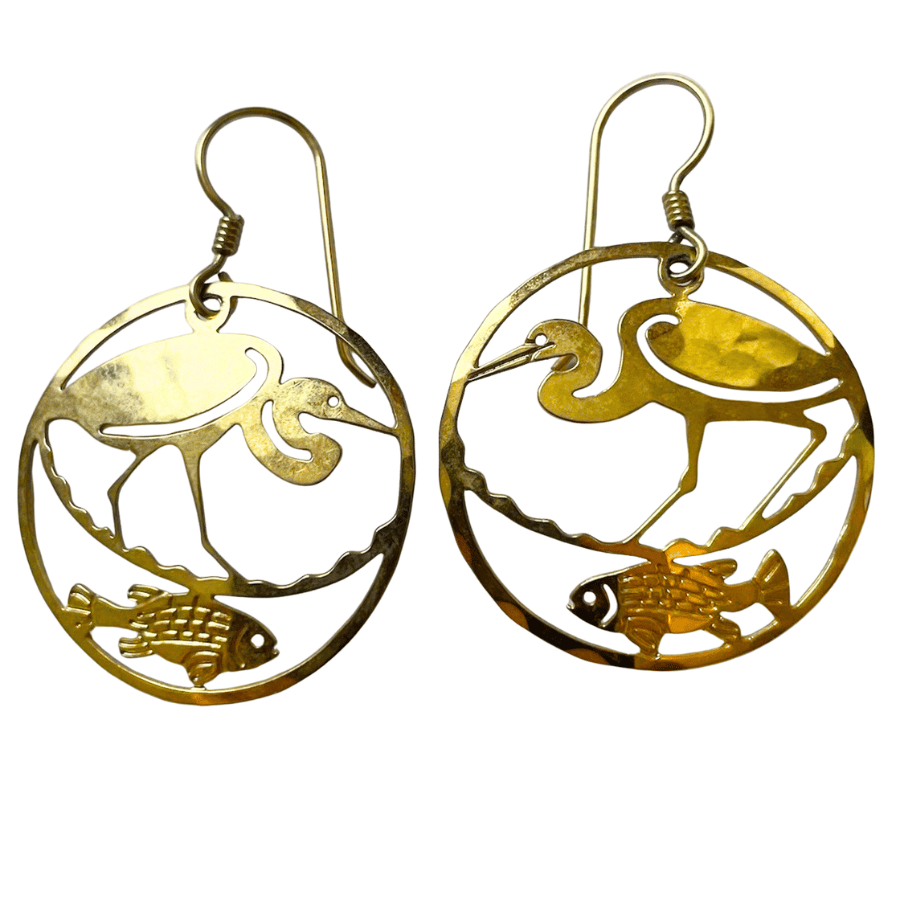Wild Bryde Heron Earrings Full-Body, Framed, Landscape - Unofficial Wild Bryde Collector's Guide