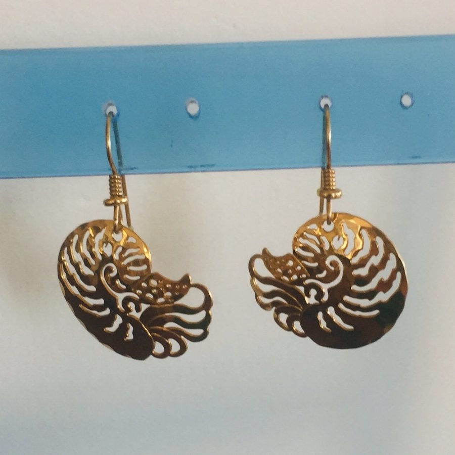 Wild Bryde Chambered Nautilus Earrings Full-Body, Whimsical, Hallmark Photo - Unofficial Wild Bryde Collector's Guide