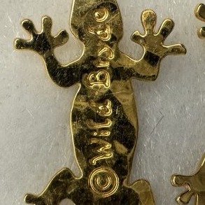 Wild Bryde Gecko Earrings, Pin Full-Body, Whimsical, Hallmark Photo - Unofficial Wild Bryde Collector's Guide