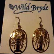 Wild Bryde Lobster Earrings Full-Body, Framed, Species Photo - Unofficial Wild Bryde Collector's Guide