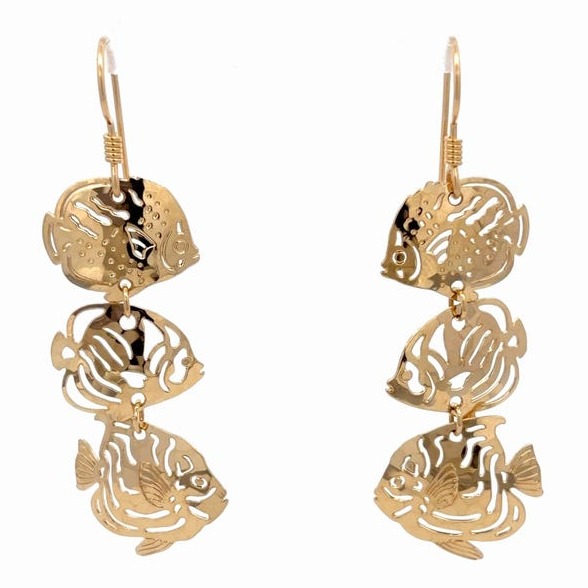 Wild Bryde Angelfish & Butterflyfish Earrings, Pendant Full-Body, Naturalistic, Hallmark Photo - Unofficial Wild Bryde Collector's Guide