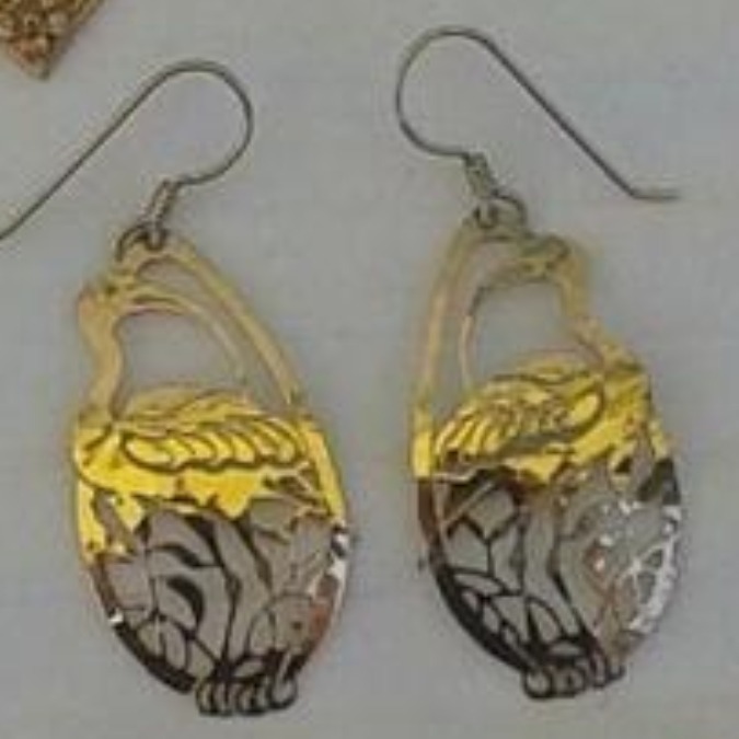 Wild Bryde African Sacred Ibis Earrings Full-Body, Framed, Naturalistic - Unofficial Wild Bryde Collector's Guide