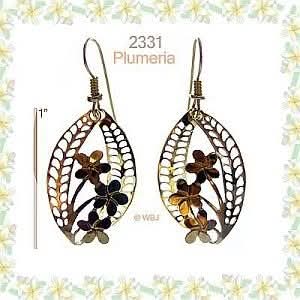 Wild Bryde Plumeria Earrings Framed, Landscape, Species Photo - Unofficial Wild Bryde Collector's Guide