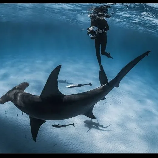 Wild Bryde Hammerhead Shark Earrings Full-Body, Species Photo - Unofficial Wild Bryde Collector's Guide