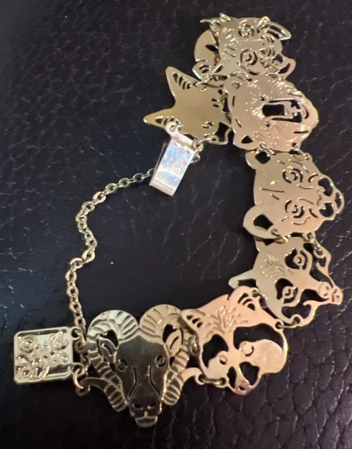 Wild Bryde Grizzly Bear & Gray Wolf & Bighorn Sheep & Cougar & Raccoon & Bobcat & Red Fox & Badger Bracelet Face Only, Hallmark Photo - Unofficial Wild Bryde Collector's Guide