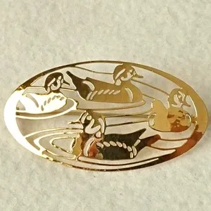 Wild Bryde Duck Brooch Full-Body, Framed, Landscape - Unofficial Wild Bryde Collector's Guide