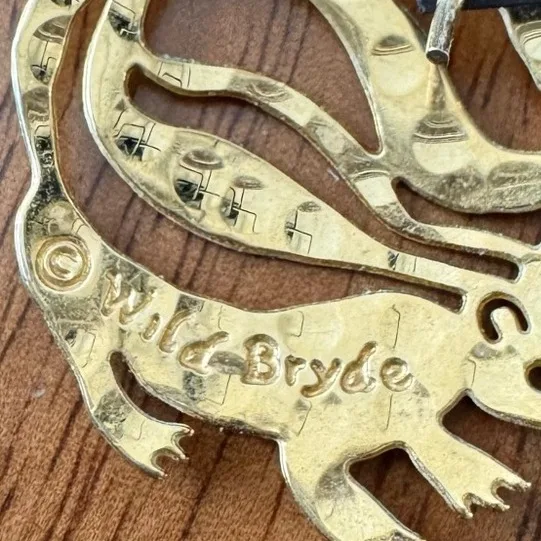 Wild Bryde Skunk Earrings Full-Body, Whimsical, Species Photo - Unofficial Wild Bryde Collector's Guide