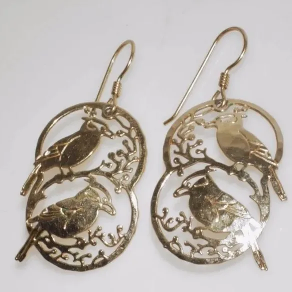 Wild Bryde Cedar Waxwing Earrings Full-Body, Landscape, Framed - Unofficial Wild Bryde Collector's Guide