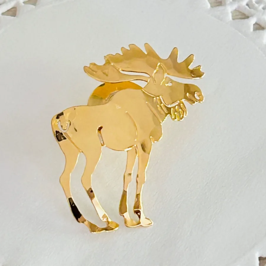 Wild Bryde Moose Earrings, Brooch, Pin, Pendant Full-Body, Hallmark Photo, Species Photo - Unofficial Wild Bryde Collector's Guide