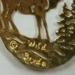 Wild Bryde Elk Earrings, Pendant, Necklace, Brooch Full-Body, Framed, Landscape - Unofficial Wild Bryde Collector's Guide