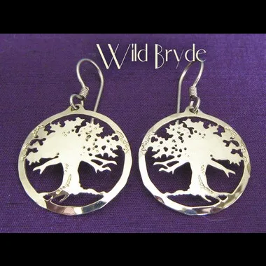 Wild Bryde Oak Tree Earrings, Brooch Framed, Landscape, Hallmark Photo - Unofficial Wild Bryde Collector's Guide