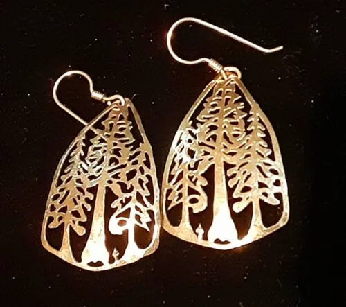 Wild Bryde Sequoia Earrings, Pendant, Brooch Framed, Landscape, Hallmark Photo - Unofficial Wild Bryde Collector's Guide