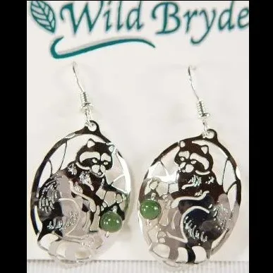 Wild Bryde Raccoon Earrings Full-Body, Framed, Landscape - Unofficial Wild Bryde Collector's Guide