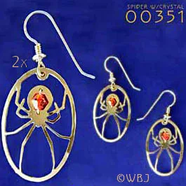 Wild Bryde Black Widow Earrings Full-Body, Framed, Beading - Unofficial Wild Bryde Collector's Guide