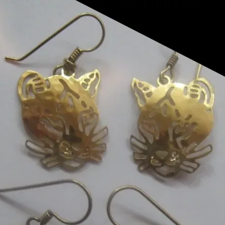 Wild Bryde Cougar Earrings Face Only, Whimsical - Unofficial Wild Bryde Collector's Guide