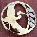 Wild Bryde Heron Brooch, Earrings Full-Body, Framed, Beading - Unofficial Wild Bryde Collector's Guide