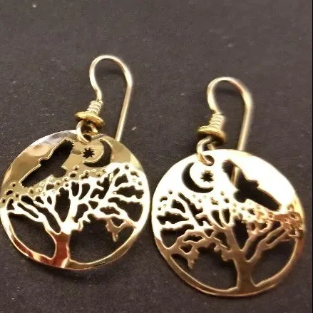 Wild Bryde Owl & Tree Earrings, Pin Full-Body, Framed, Landscape - Unofficial Wild Bryde Collector's Guide