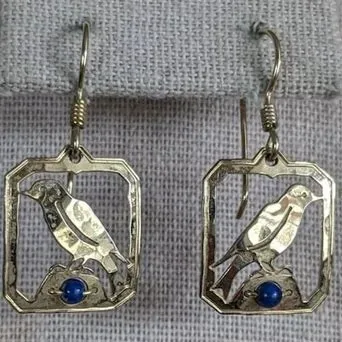 Wild Bryde Bluebird Earrings Full-Body, Landscape, Framed - Unofficial Wild Bryde Collector's Guide