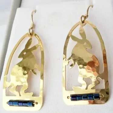 Wild Bryde Hare Earrings Full-Body, Whimsical, Framed - Unofficial Wild Bryde Collector's Guide