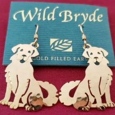 Wild Bryde Golden Retriever Earrings, Pin, Pendant Full-Body, Hallmark Photo - Unofficial Wild Bryde Collector's Guide