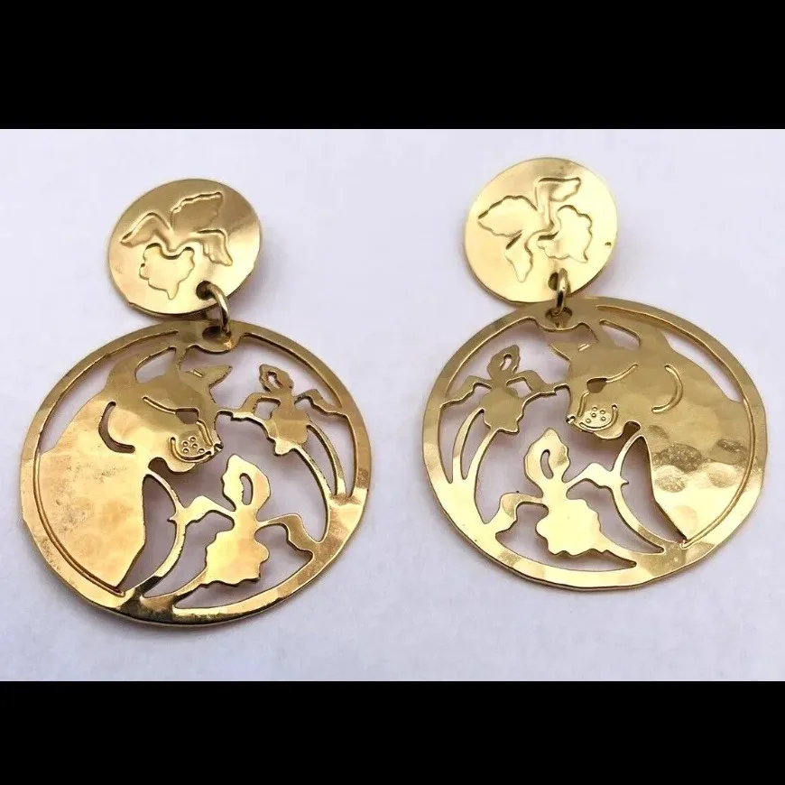 Wild Bryde Cat Posts, Earrings, Pendant Face Only, Landscape, Framed - Unofficial Wild Bryde Collector's Guide