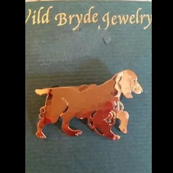 Wild Bryde Springer Spaniel Brooch, Earrings Full-Body - Unofficial Wild Bryde Collector's Guide