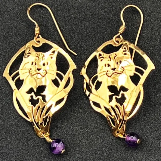 Wild Bryde Kitten Earrings Face Only, Beading, Dangles or Articulation - Unofficial Wild Bryde Collector's Guide