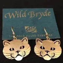 Wild Bryde Cat Earrings, Pendant Face Only, Whimsical - Unofficial Wild Bryde Collector's Guide