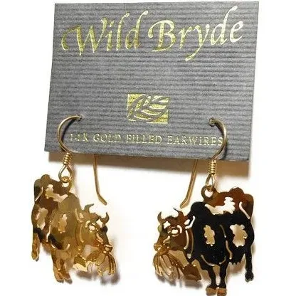 Wild Bryde Cow Earrings Full-Body, Naturalistic - Unofficial Wild Bryde Collector's Guide