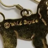 Wild Bryde Afghan Earrings Full-Body, Hallmark Photo, Naturalistic - Unofficial Wild Bryde Collector's Guide