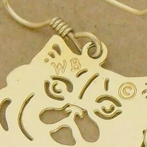 Wild Bryde Persian Earrings, Pendant Face Only, Hallmark Photo, Naturalistic - Unofficial Wild Bryde Collector's Guide
