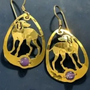 Wild Bryde Labrador Retriever Earrings Full-Body, Beading, Framed - Unofficial Wild Bryde Collector's Guide