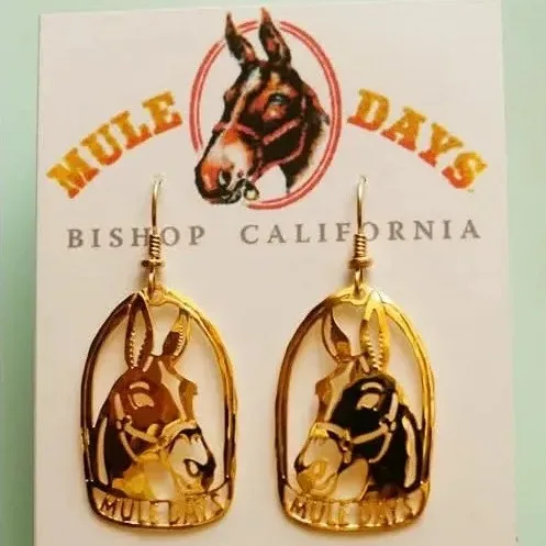 Wild Bryde Mule Earrings Face Only, Framed - Unofficial Wild Bryde Collector's Guide