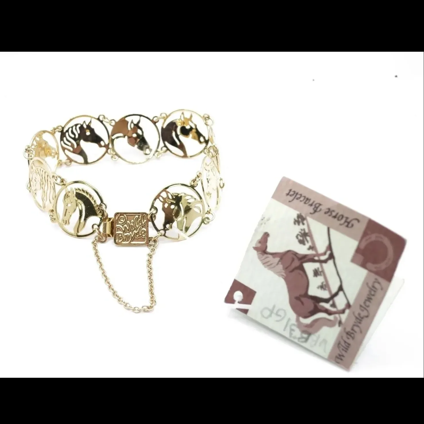 Wild Bryde Horse & Arabian & Pinto & Thoroughbred Bracelet Face Only, Framed, Hallmark Photo - Unofficial Wild Bryde Collector's Guide