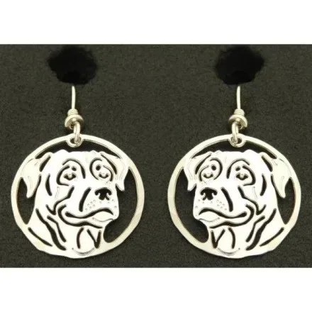 Wild Bryde Rottweiler Earrings, Pendant Face Only, Framed - Unofficial Wild Bryde Collector's Guide