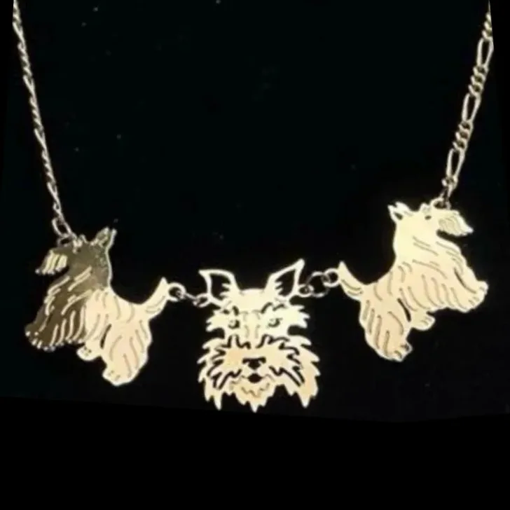 Wild Bryde Scottish Terrier Necklace Full-Body, Face Only, Dangles or Articulation - Unofficial Wild Bryde Collector's Guide