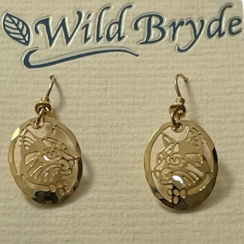 Wild Bryde Tabby Earrings Face Only, Framed - Unofficial Wild Bryde Collector's Guide